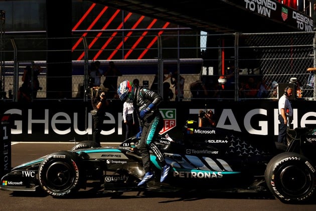 Formula One F1 - Spanish Grand Prix - Madring, Madrid, Spain - September 13, 2026
Mercedes' Andrea Kimi Antonelli celebrates after winning the Spanish Grand Prix REUTERS/Jon Nazca TPX IMAGES OF THE DAY