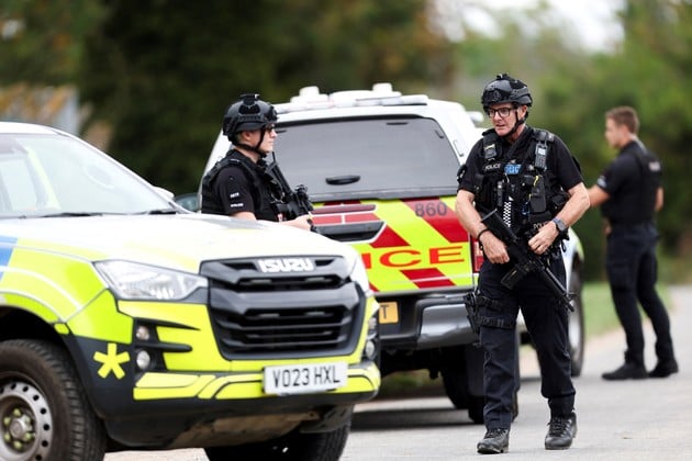 La Policía de Gloucestershire declaró un “incidente mayor” en la zona de Whelford Créditos: REUTERS/Toby Shepheard