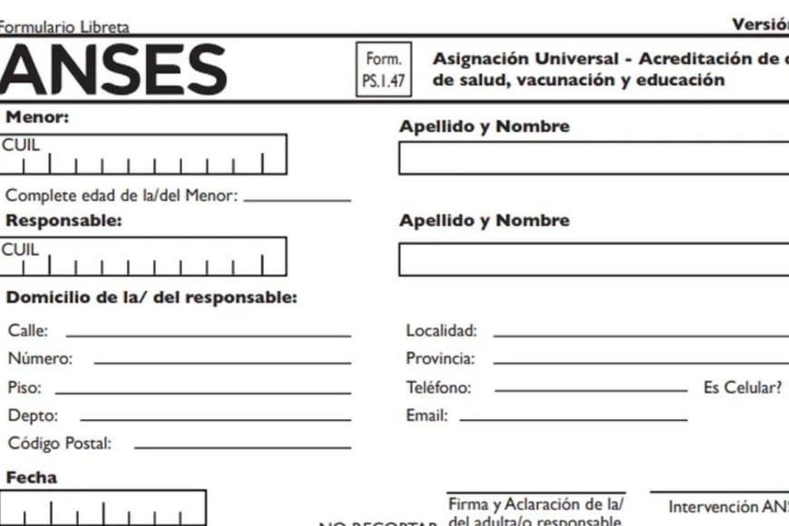 Libreta De La Asignación Cómo Presentarla Y Por Qué Puede Significar Un De Aumento De La Auh 1258