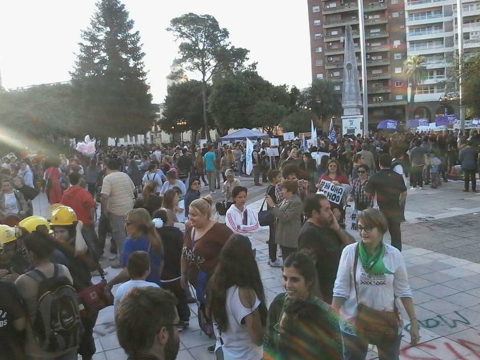 Marcha en la ciudad de Santa Fe.