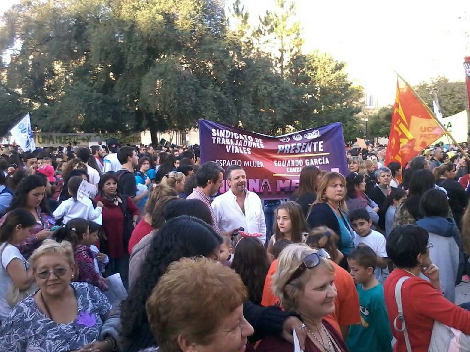 Marcha en la ciudad de Santa Fe.