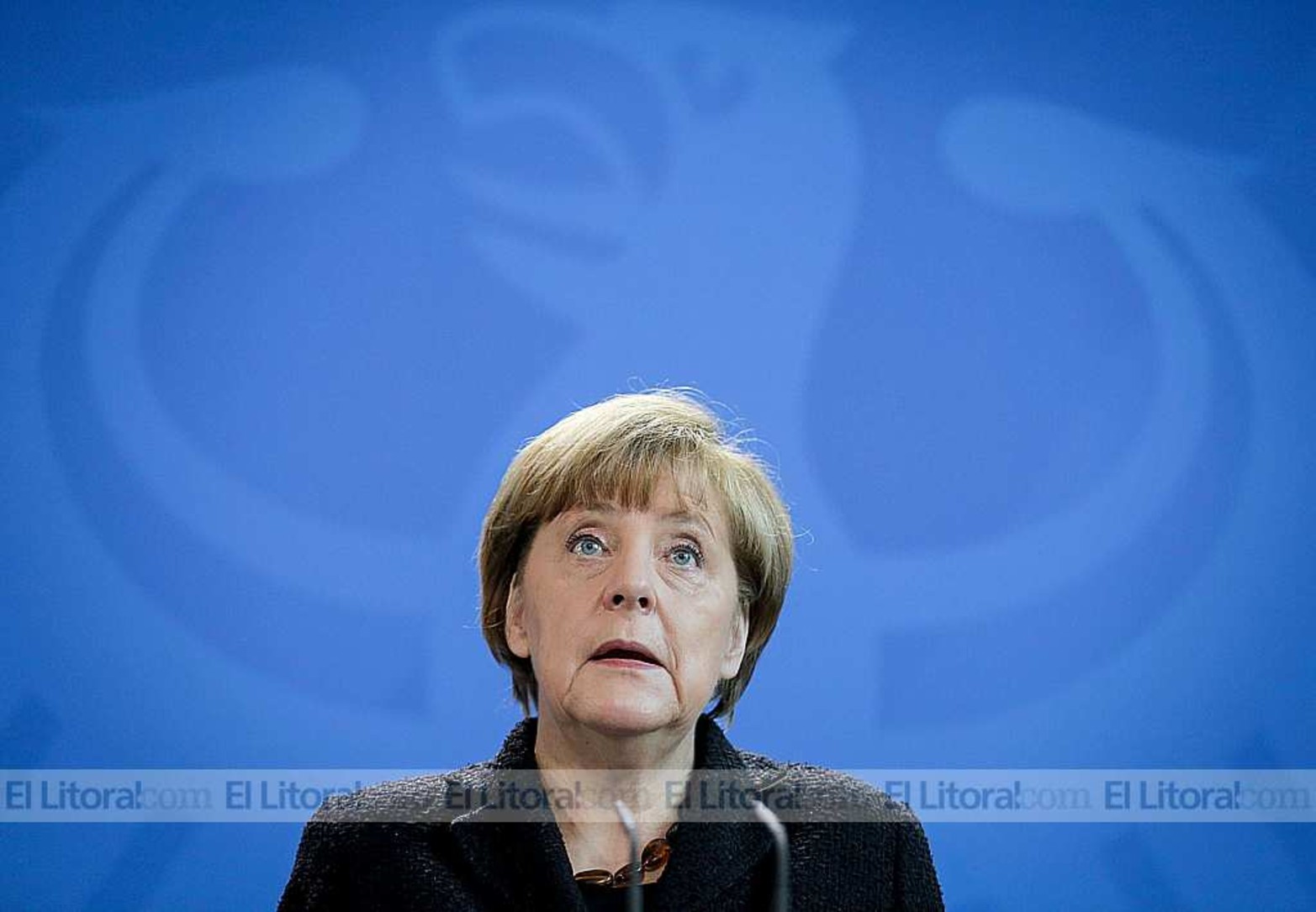 Angela Merkel también brindó su apoyo a Francia.