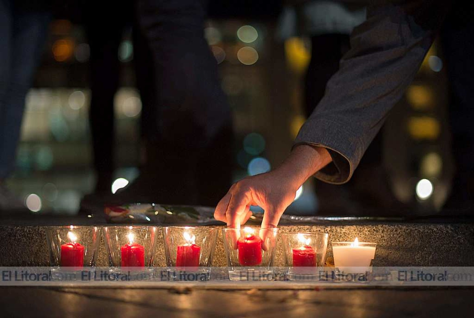 Un recordatorio a las víctimas de París, en las calles de Berlín.