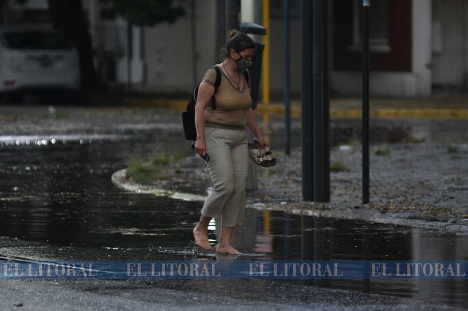 El frente de tormenta de ayer a la tarde. La escasez de agua de lluvia viene desde mayo de este año.