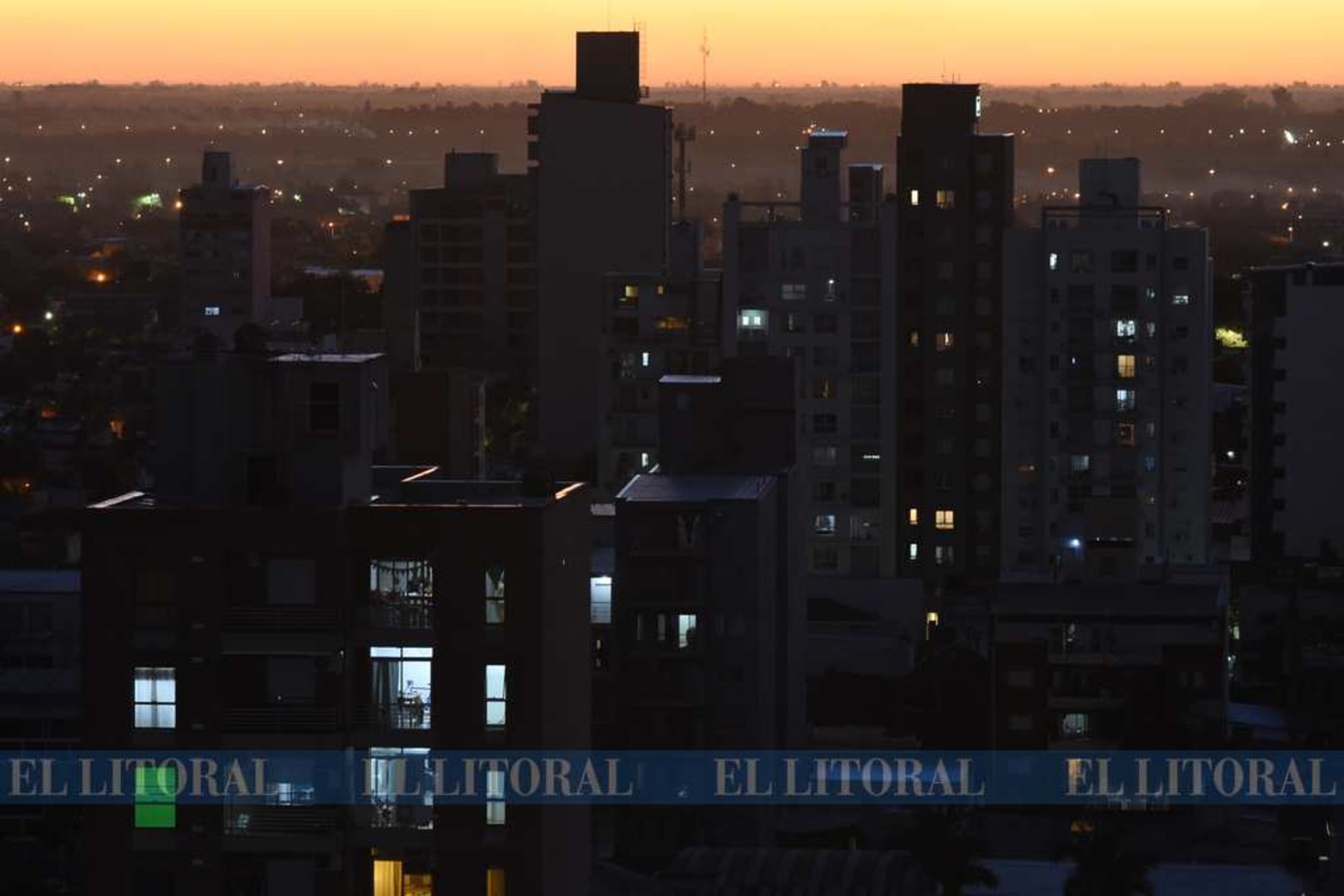 Vistas nocturnas de la ciudad.