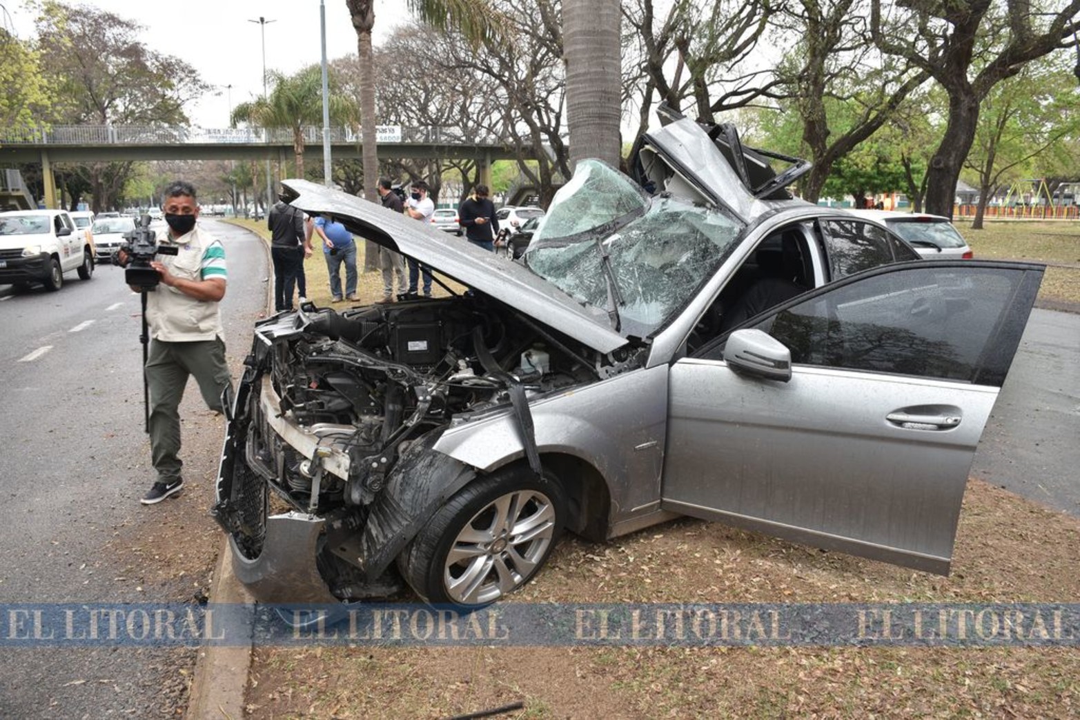 Cerca de las 9.30 de la mañana, en la zona de plaza de la Locomotora, el accidente de tránsito tuve un fatal desenlace.