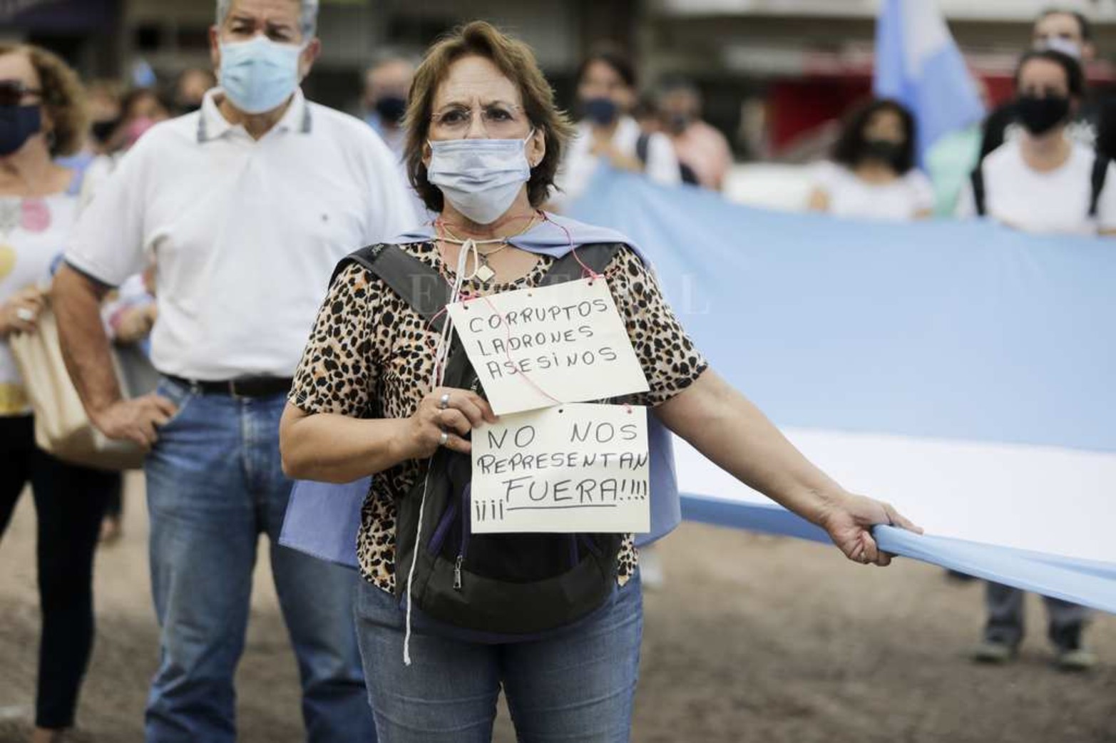 En Tucumán también hubo manifestaciones en contra del vacunatorio vip.