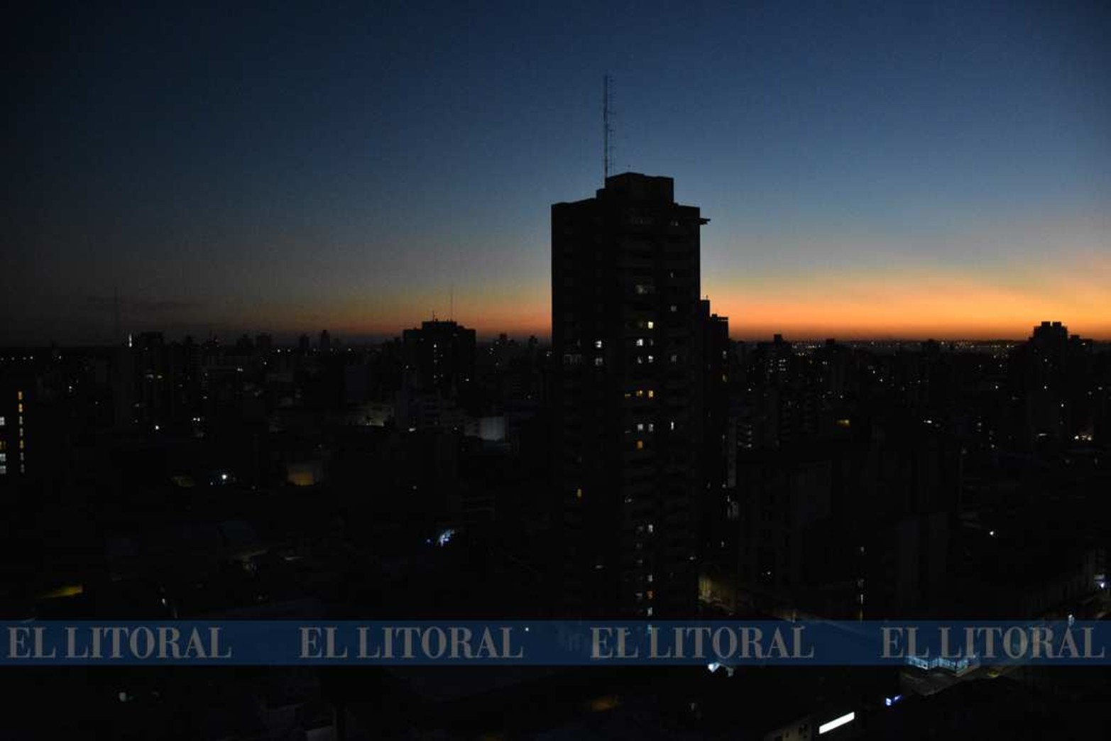 Vistas aéreas de la ciudad.