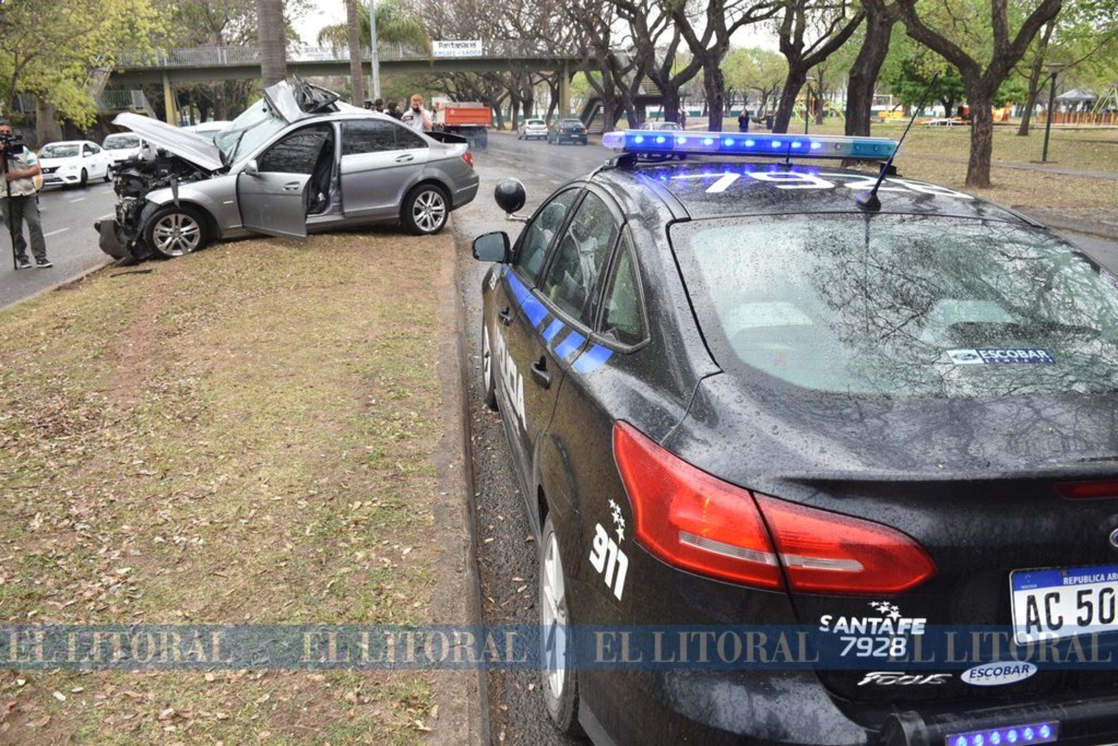 Cerca de las 9.30 de la mañana, en la zona de plaza de la Locomotora, el accidente de tránsito tuve un fatal desenlace.