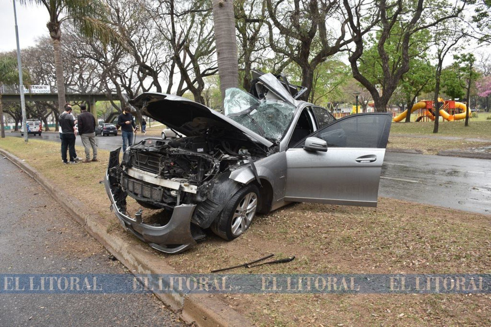 Cerca de las 9.30 de la mañana, en la zona de plaza de la Locomotora, el accidente de tránsito tuve un fatal desenlace.