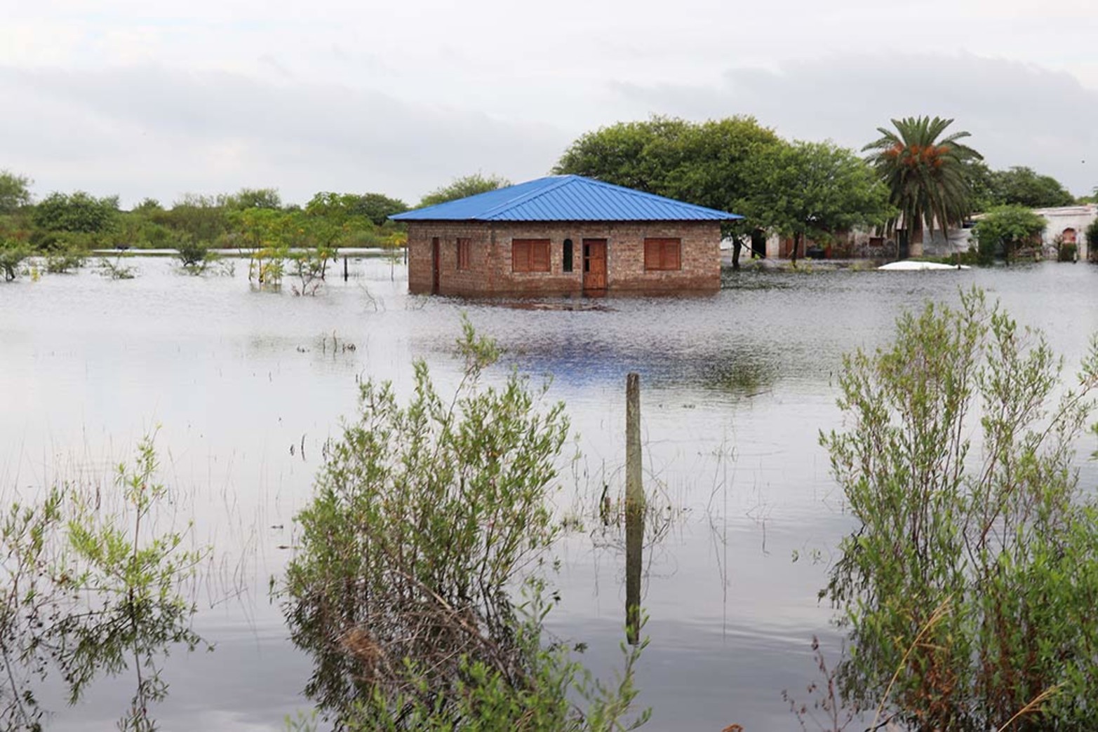 Las lluvias azotan el norte provincial, que vive una nueva crisis hídrica.