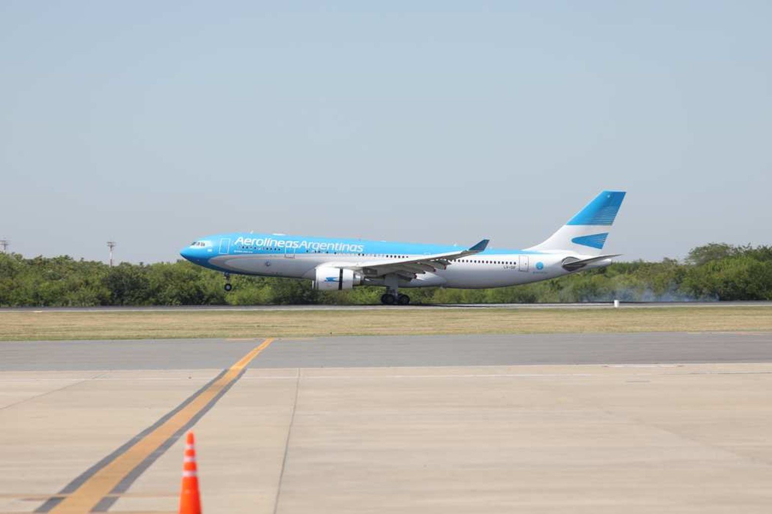 El arribo a Ezeiza a las 10.30 de la mañana.