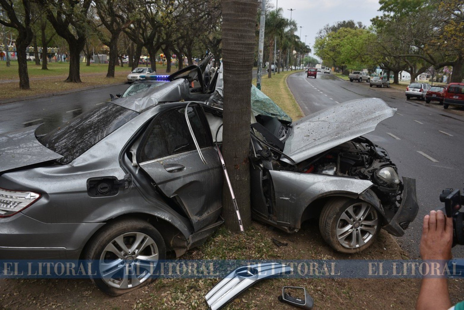 Cerca de las 9.30 de la mañana, en la zona de plaza de la Locomotora, el accidente de tránsito tuve un fatal desenlace.