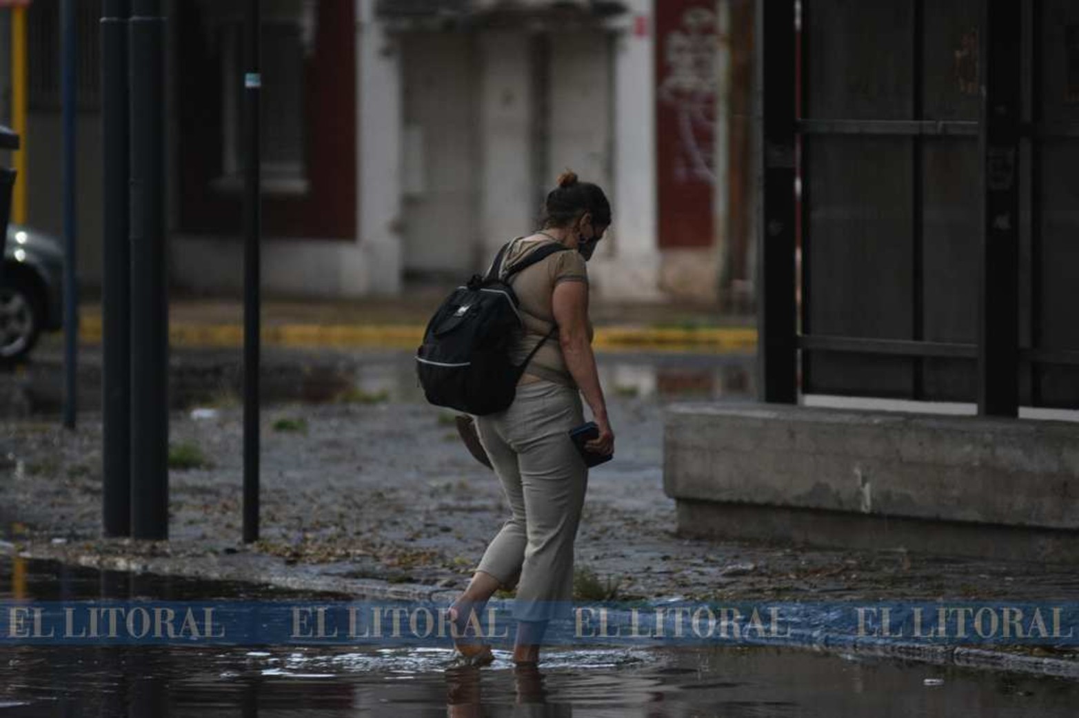 El frente de tormenta de ayer a la tarde. La escasez de agua de lluvia viene desde mayo de este año.