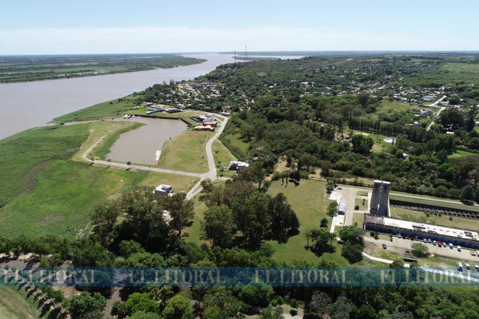 Vista aérea hacia el norte