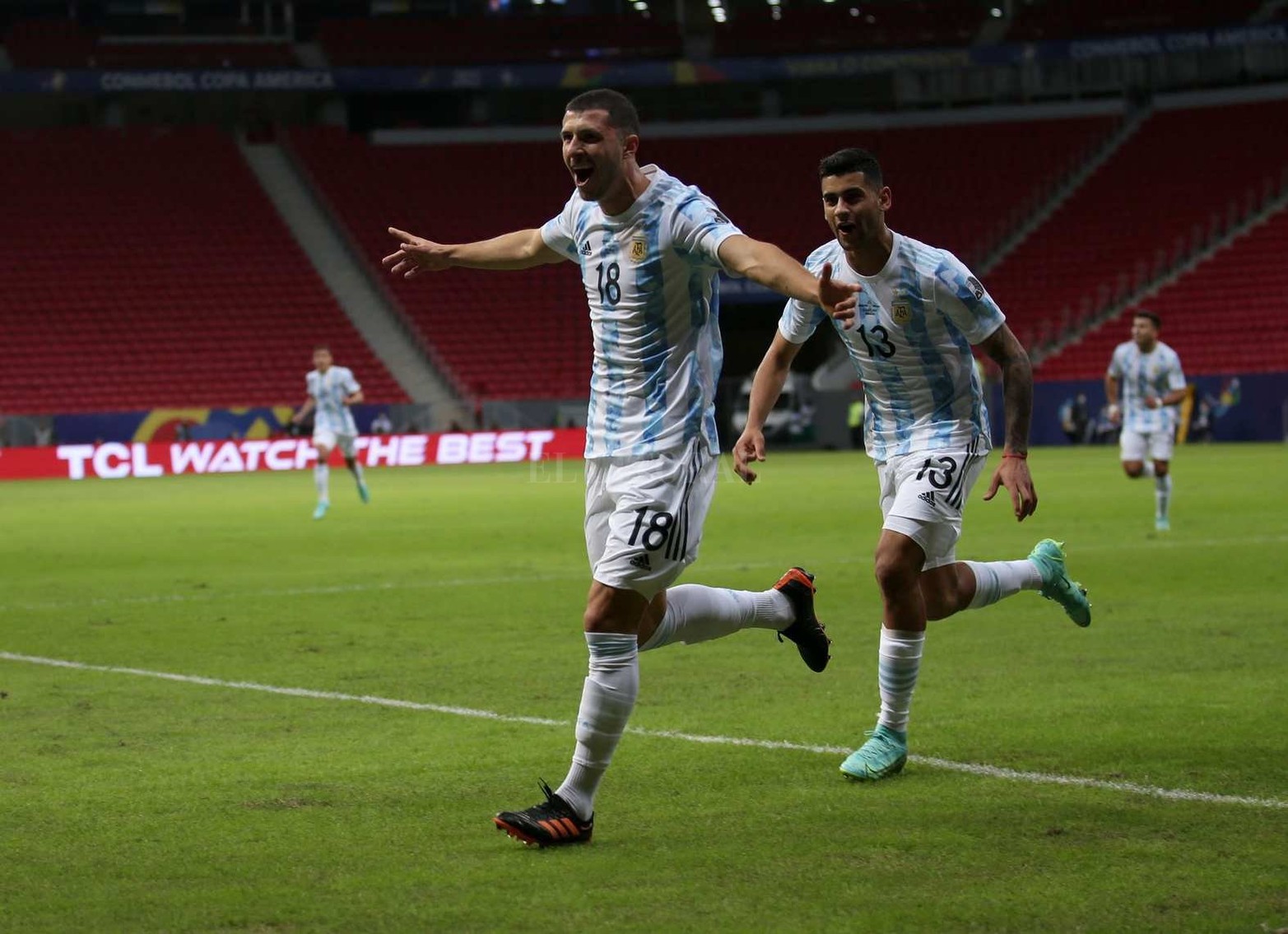 Guido Rodríguez a los 13 minutos del primer tiempo marcó el único gol.