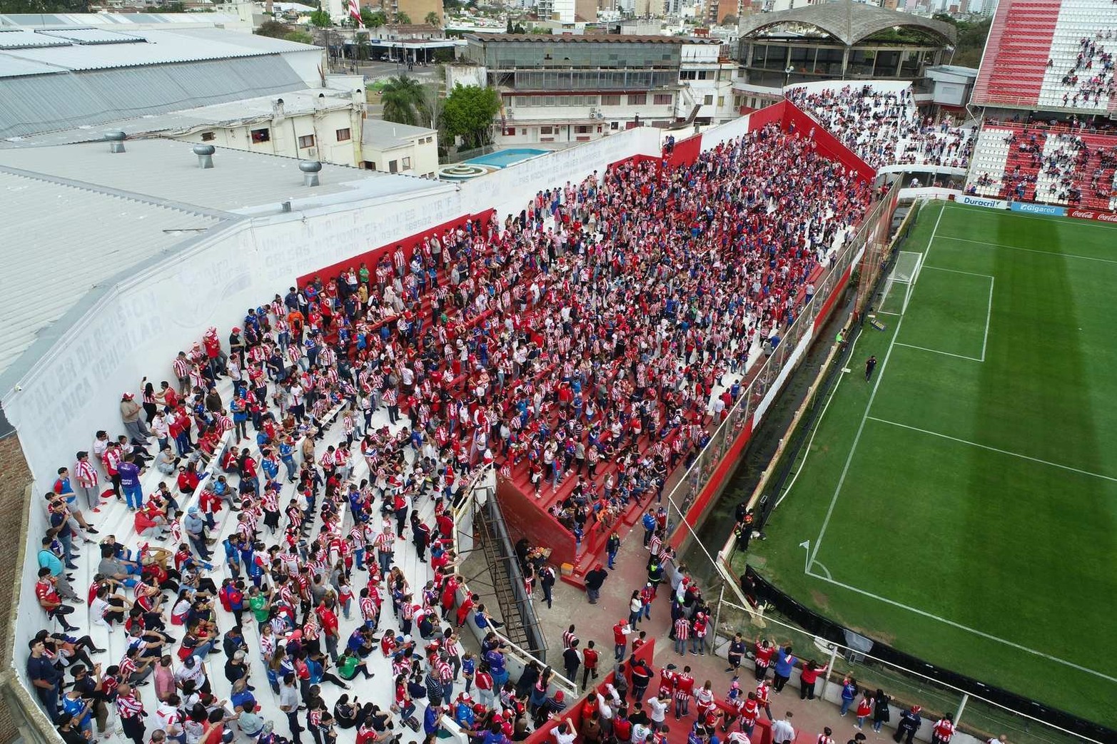 Desde la cámara del drone de El Litoral, así fue el regreso de los hinchas de Unión en la fecha 15 del torneo que enfrentó a Platense.