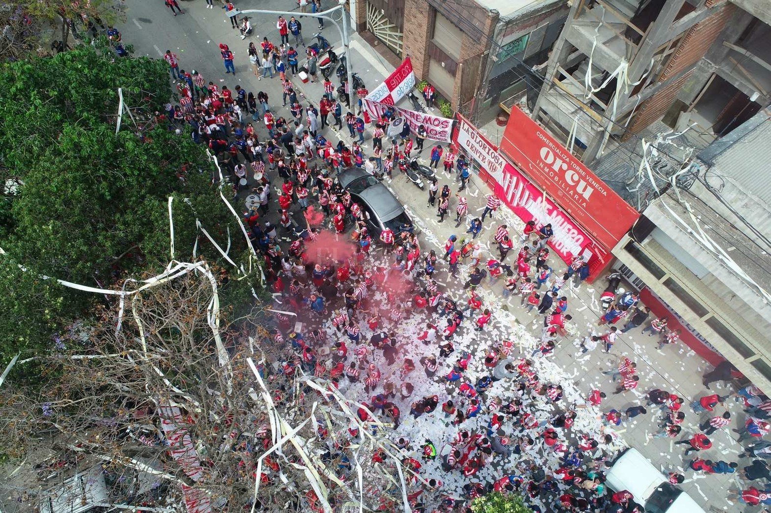 Desde la cámara del drone de El Litoral, así fue el regreso de los hinchas de Unión en la fecha 15 del torneo que enfrentó a Platense.