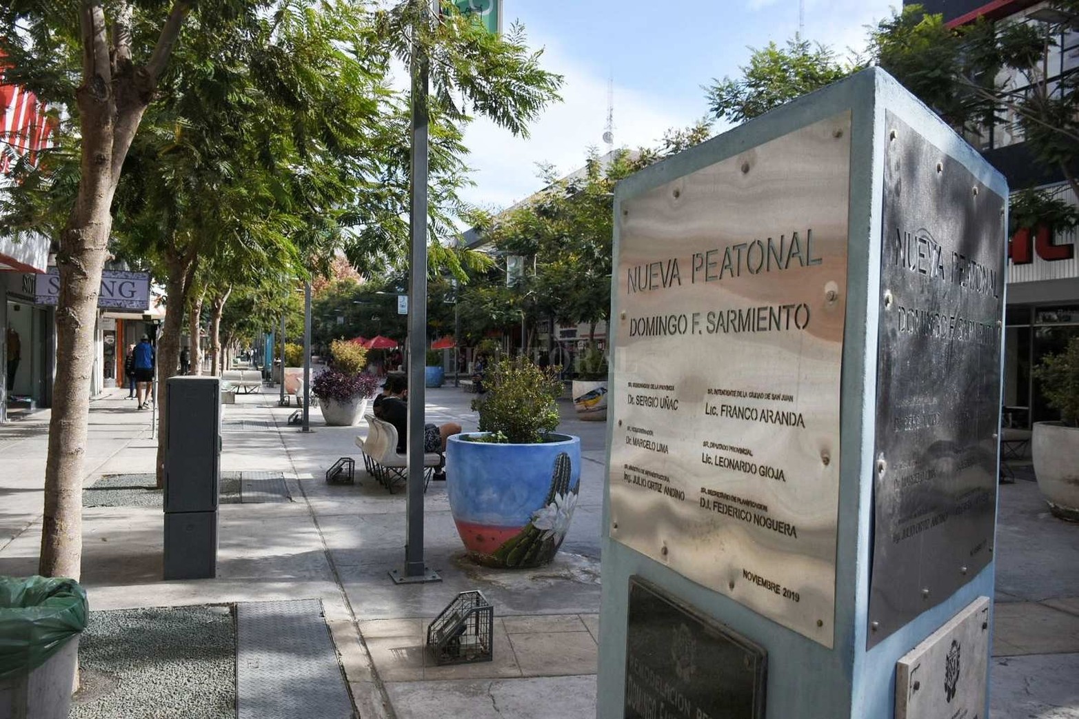 La peatonal, renovada en 2019.