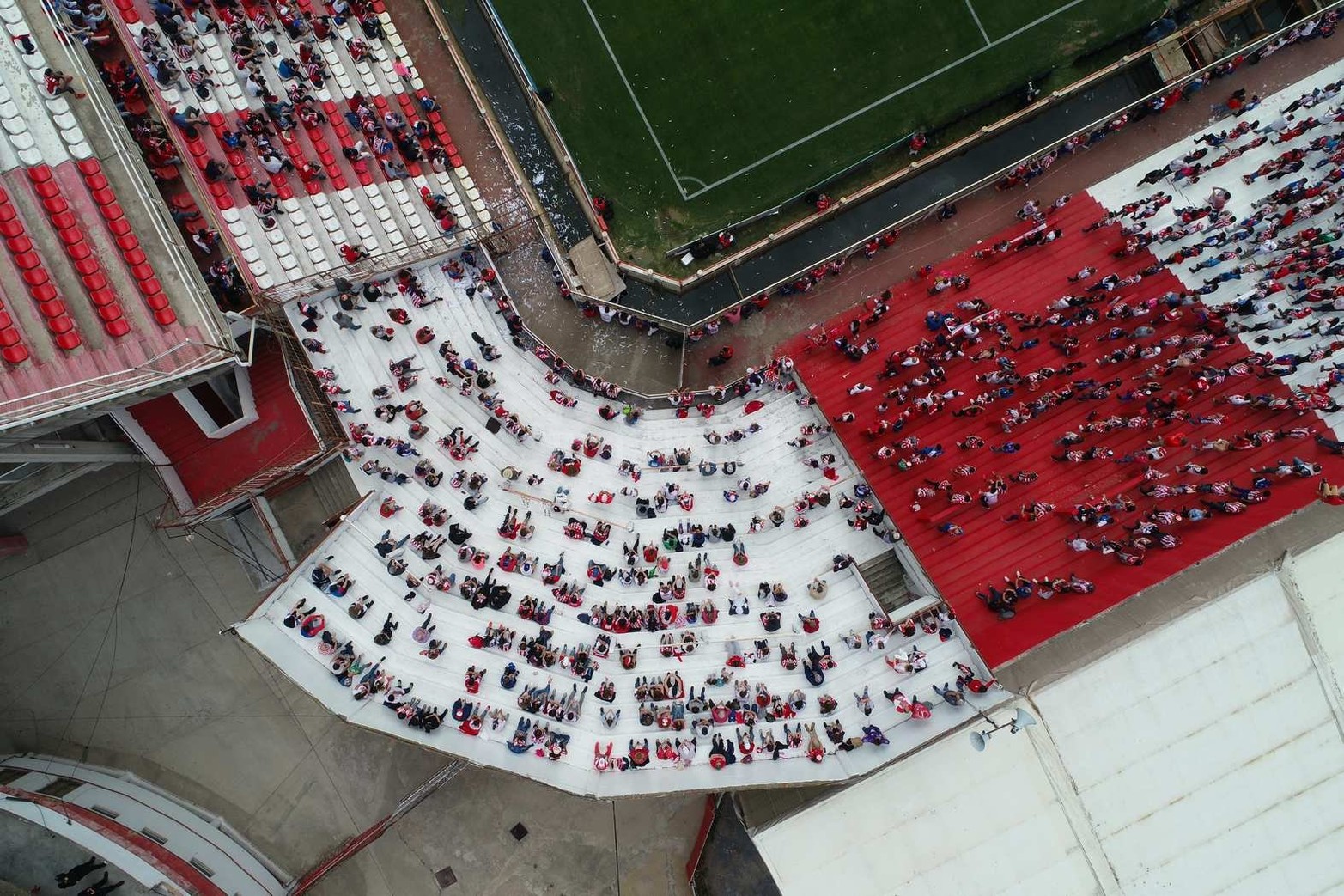 Desde la cámara del drone de El Litoral, así fue el regreso de los hinchas de Unión en la fecha 15 del torneo que enfrentó a Platense.