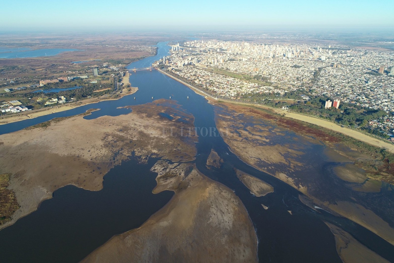 Por segundo día la altura del río estuvo por debajo del cero, -5 cm fue la marca en el puerto local.