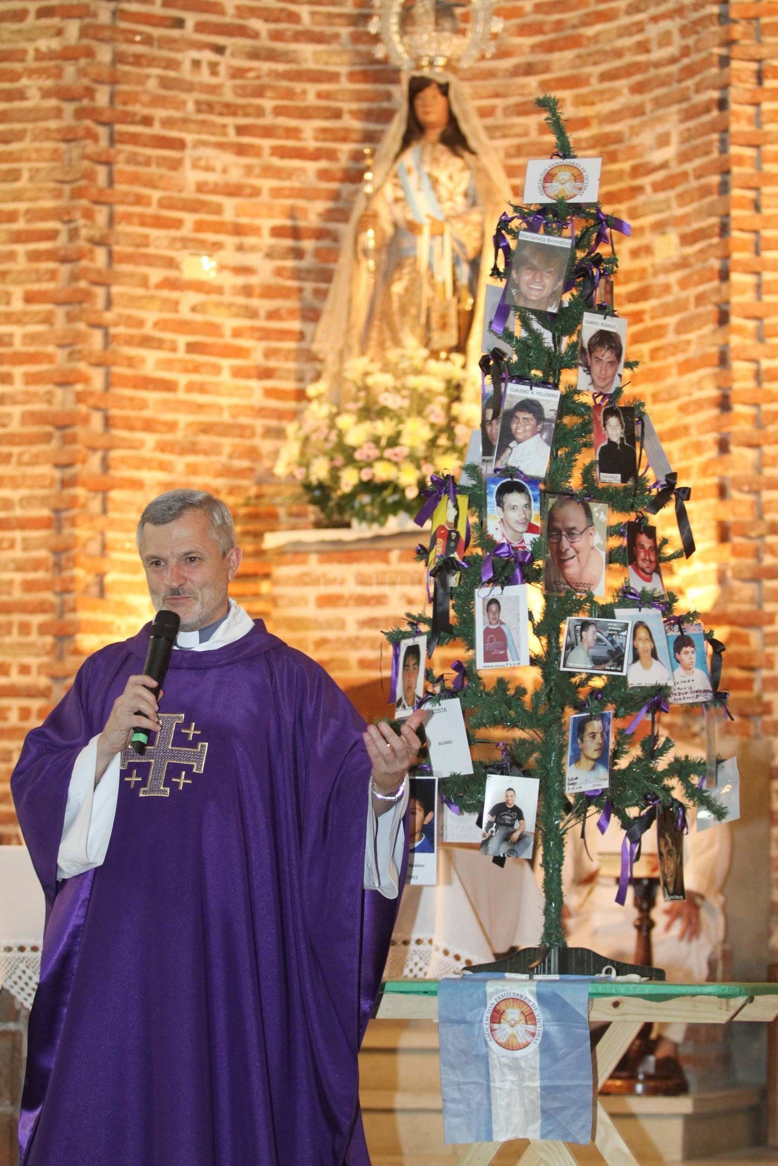 20 de diciembre de 2013. Misa en la iglesia La Merced, por los hechos de inseguridad.