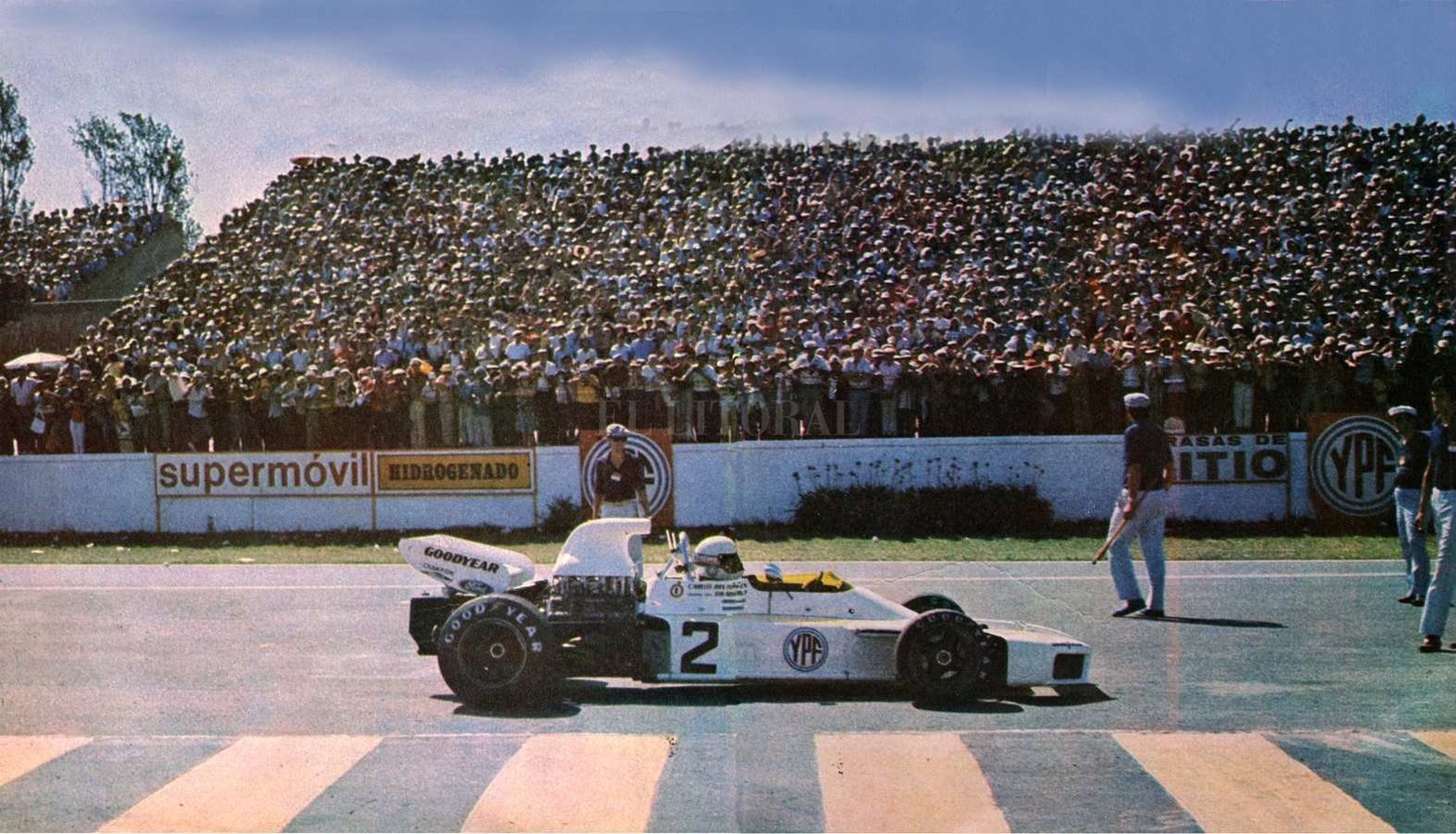 El Brabham BT34 fue el primer Fórmula 1 de Reutemann. Debutó con pole position en el Gran Premio de Argentina de 1972.