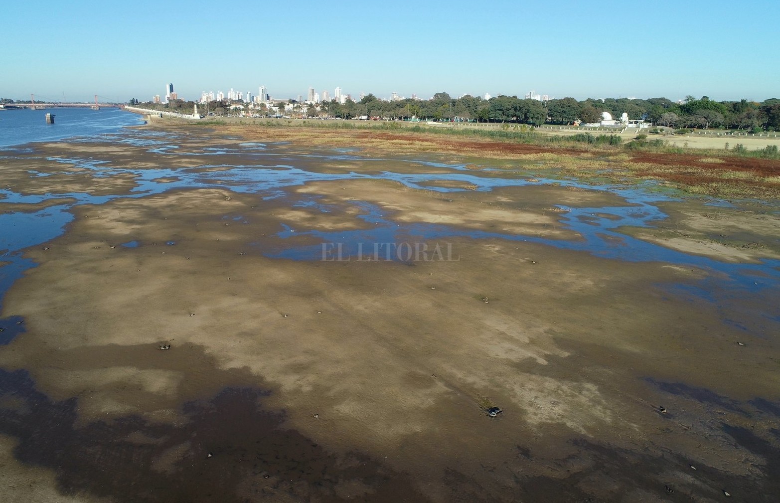 Por segundo día la altura del río estuvo por debajo del cero, -5 cm fue la marca en el puerto local.