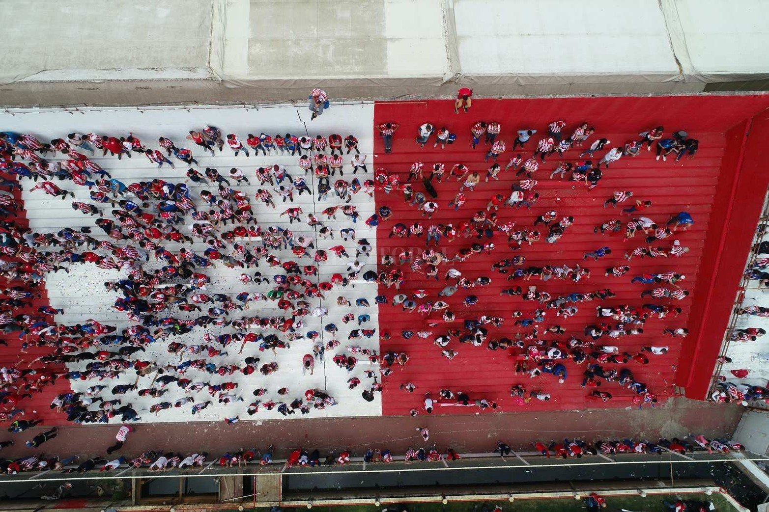 Desde la cámara del drone de El Litoral, así fue el regreso de los hinchas de Unión en la fecha 15 del torneo que enfrentó a Platense.