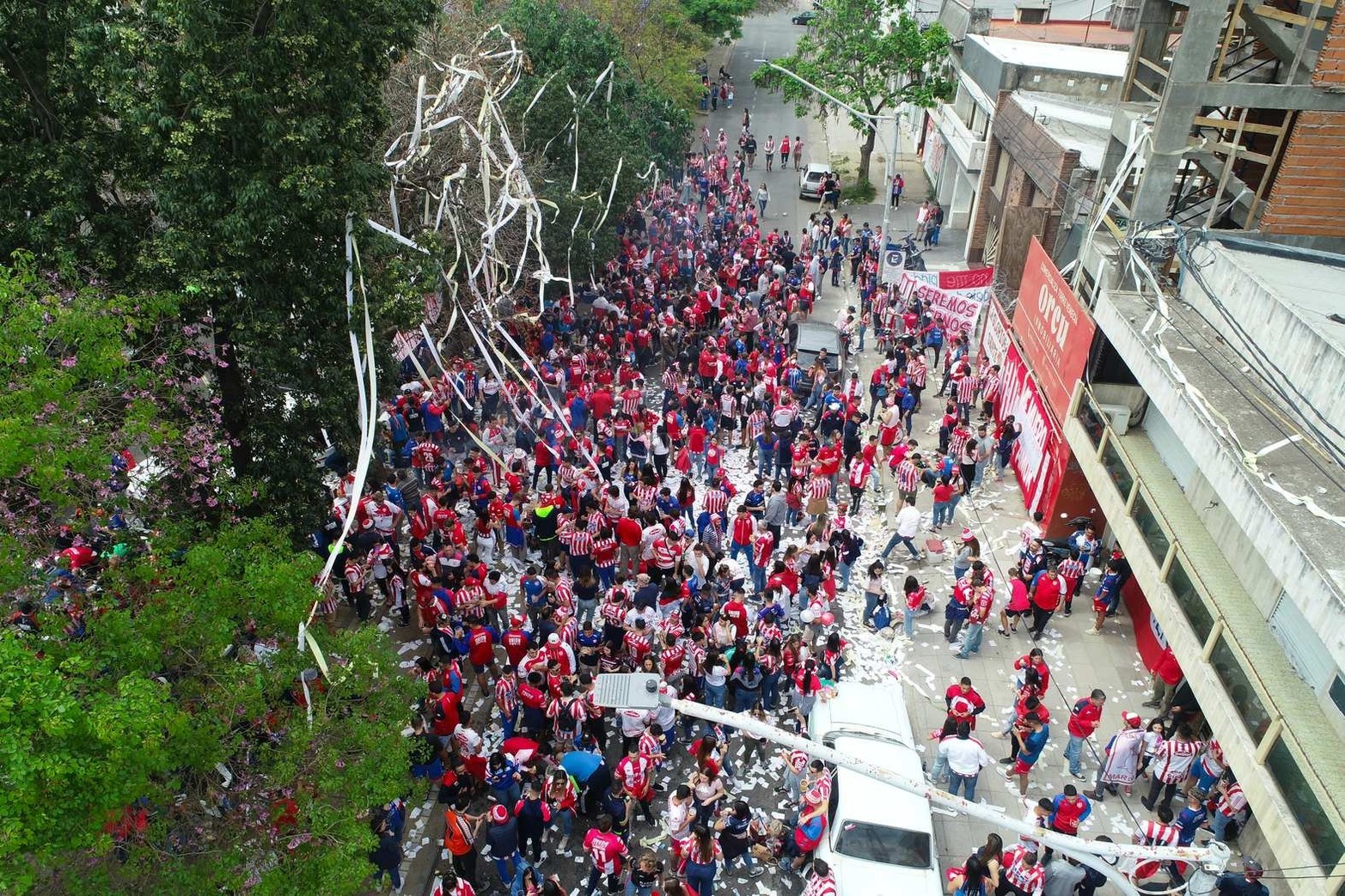 Desde la cámara del drone de El Litoral, así fue el regreso de los hinchas de Unión en la fecha 15 del torneo que enfrentó a Platense.