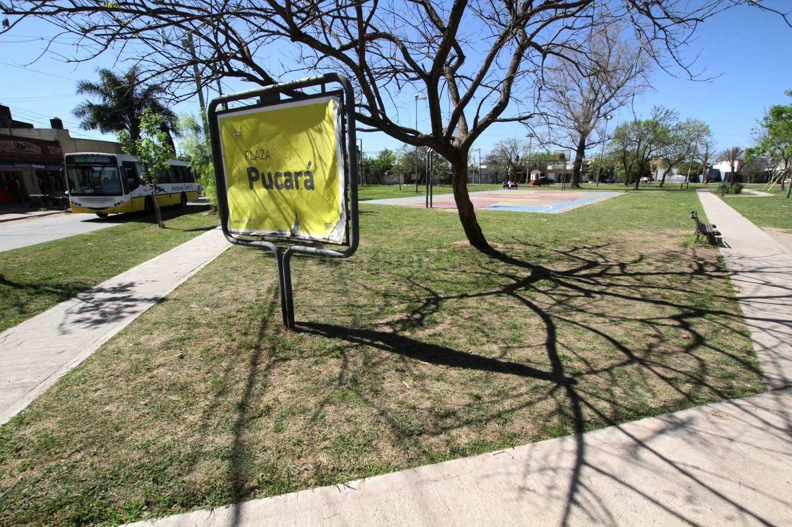 Plaza Pucará. Un lugar de encuentro que se mantiene en orden y con actividades para los vecinos.