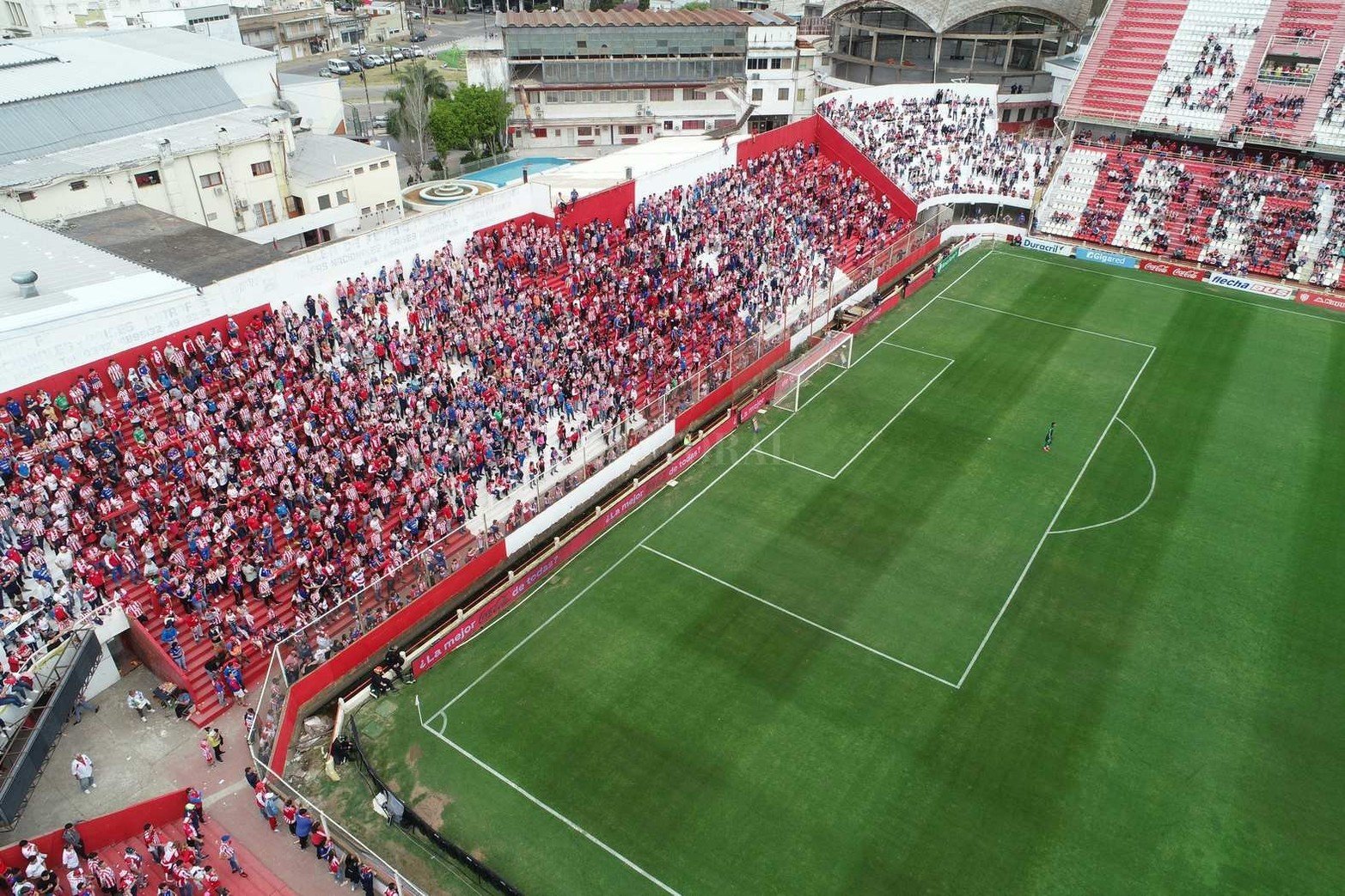 Desde la cámara del drone de El Litoral, así fue el regreso de los hinchas de Unión en la fecha 15 del torneo que enfrentó a Platense.