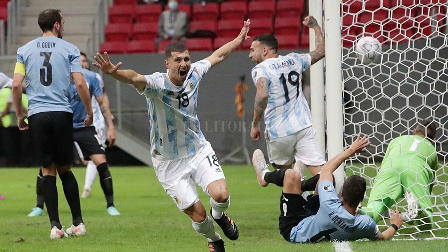 Guido Rodríguez a los 13 minutos del primer tiempo marcó el único gol.