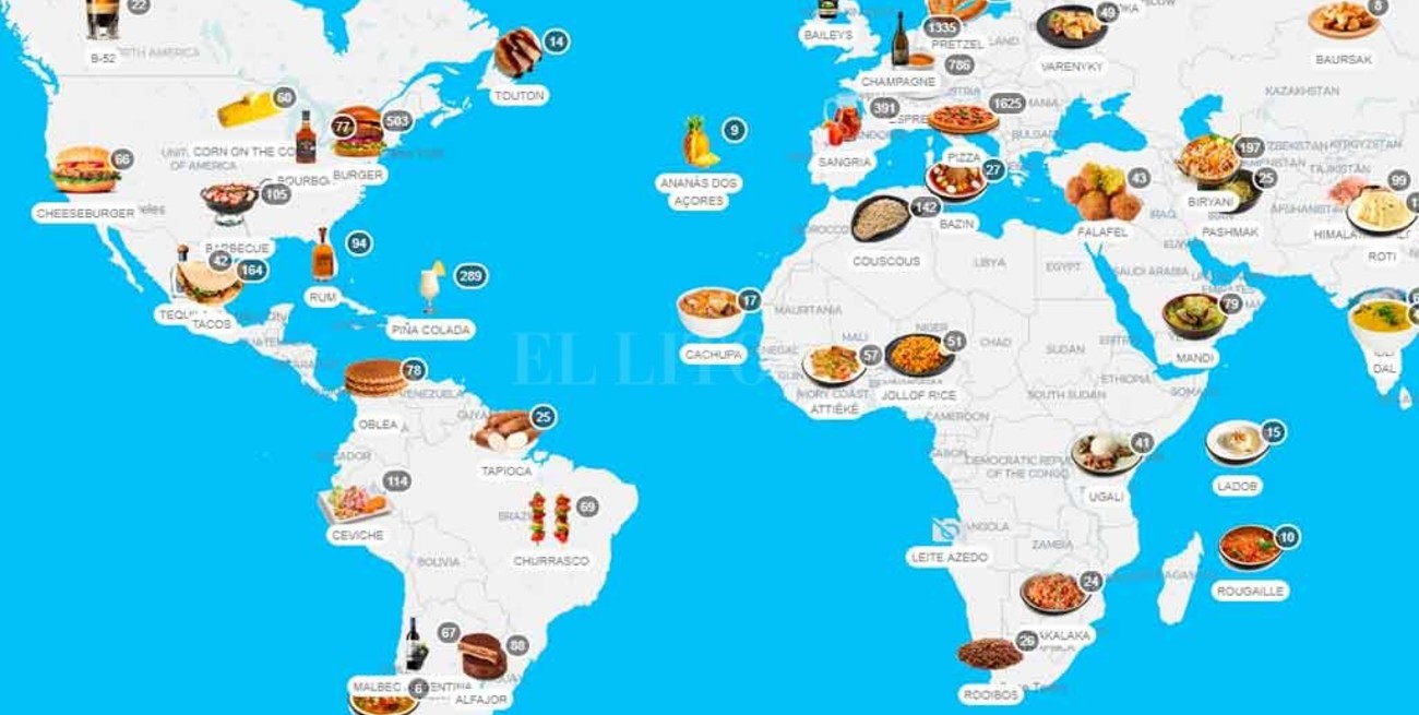 Eligieron Las 100 Comidas Más Populares Del Mundo: Mirá El Mapa - El ...