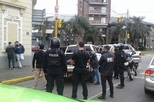 ELLITORAL_311826 |  Archivo El Litoral En junio de 2019 la policía detuvo a algunos miembros de la banda tras un operativo realizado en un inmueble de Belgrano y Suipacha.