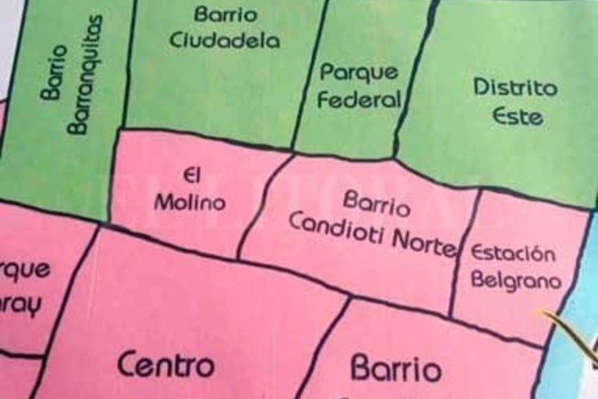 ELLITORAL_359207 |  Gentileza El mapa del mundo fue reemplazado por el plano de Santa Fe y sus alrededores.