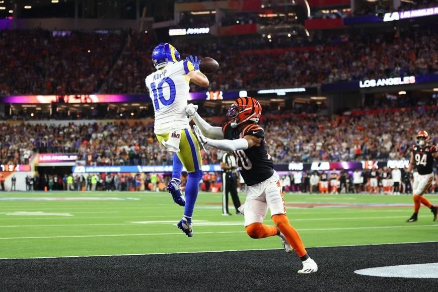 ELLITORAL_437062 |  Reuters. Cooper Kupp anotó un touchdown en los últimos 2 minutos y le brindó la ventaja final a su equipo.