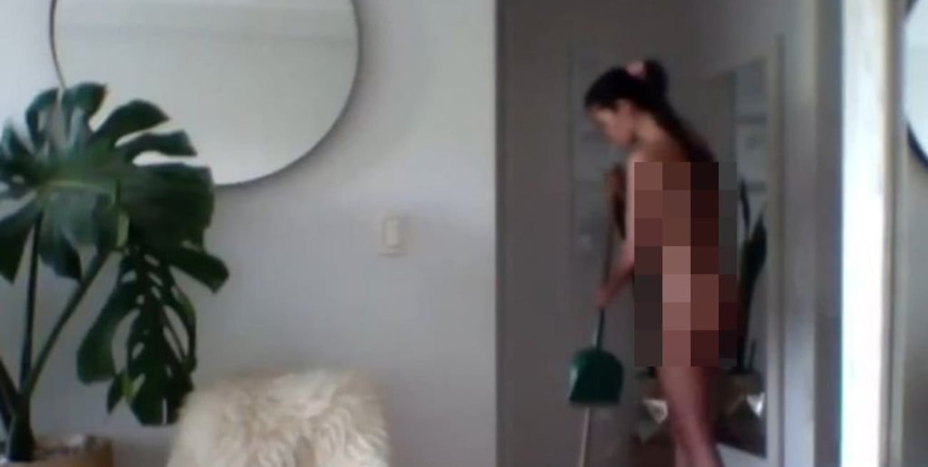 Filtraron fotos de una panelista de Pampita barriendo desnuda dentro de su  casa - El Litoral