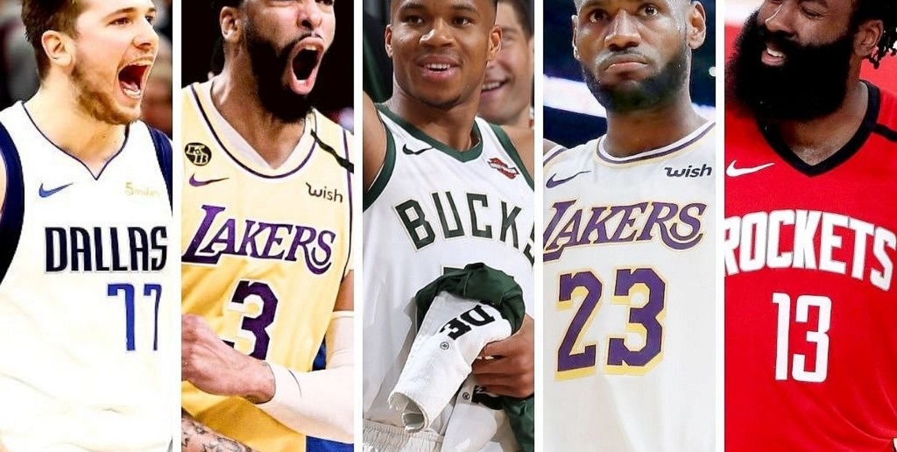 Doncic Lebron Davis Giannis Y Harden El Quinteto Ideal De La Nba El Litoral