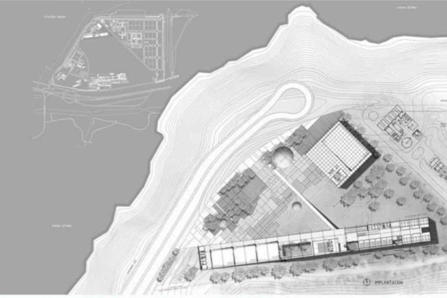 ELLITORAL_333192 |  LOF Arquitectura Implantación del proyecto en el extremo norte del predio de Ciudad Universitaria.
