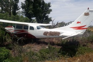 ELLITORAL_274691 |  Gentileza Al momento del hallazgo la avioneta estaba con sus puertas laterales cerradas, sin ocupantes y sin cargamento.