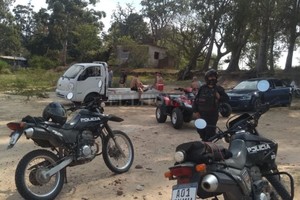 ELLITORAL_334823 |  Gentileza La policía también debió intervenir por motos y cuatris circulando de manera imprudente en la zona