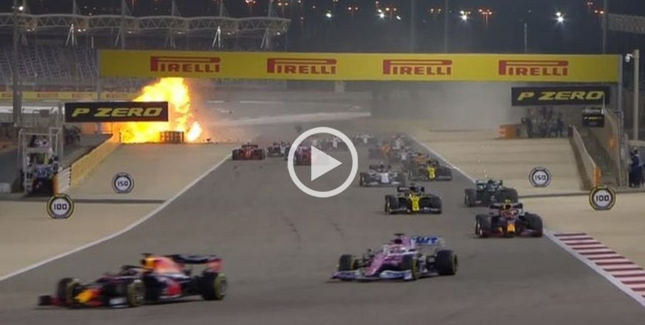 Video Impactante Accidente De Grosjean En La Fórmula 1 El Litoral 3662