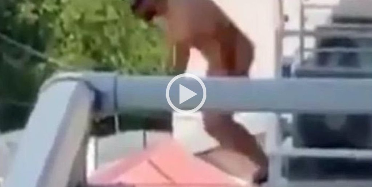 Video: se arrojó desnudo desde un tercer piso para evitar ser descubierto  por la pareja de su amante - El Litoral