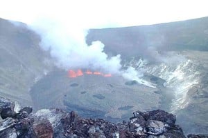 ELLITORAL_407839 |  Agencias Erupción del volcán Kilauea en Hawái. Se desarrolla en el cráter Halema´uma´u.