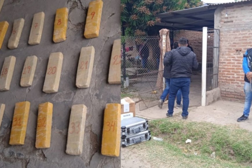 Detuvieron a un gendarme con 73 kilos de marihuana en Chaco El