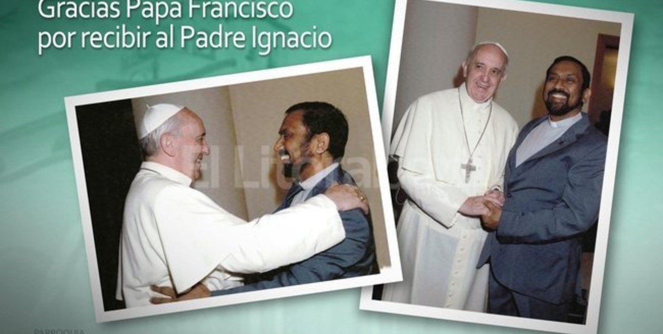 El padre Ignacio visitó al papa Francisco, un emotivo encuentro de la fe -  El Litoral