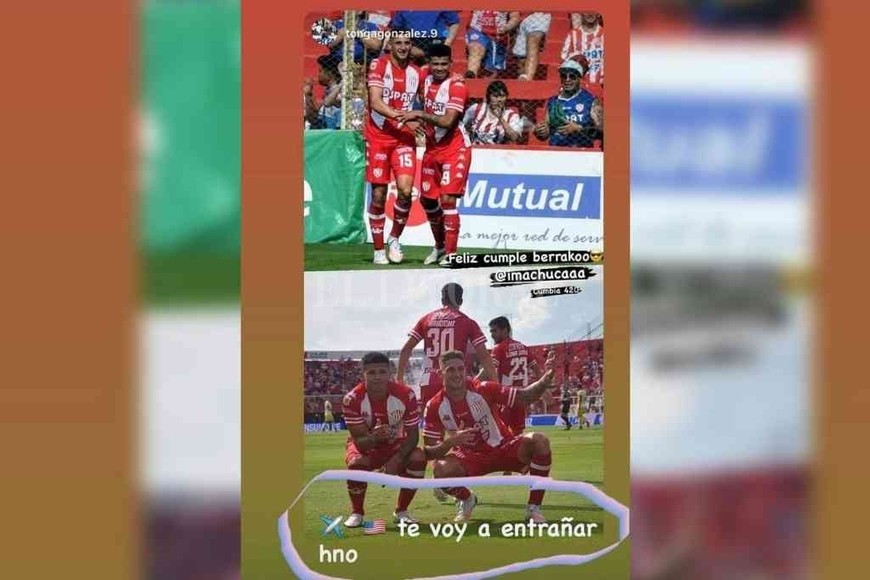 ELLITORAL_430775 |  Instagram Gastón González Ya se despide. Saludando al  Perrito  Machuca, que cumple años, Gastón González empezó a despedirse prácticamente del Mundo Unión: como lo anticipó El Litoral, su destino final es Orlando City.