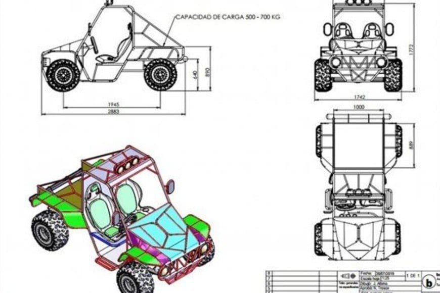 ELLITORAL_426595 |  Gentileza UNL El vehículo apunta, en principio, a ser de carga. Los fabricantes calculan que el vehículo cargue unos 500/600 kilogramos.