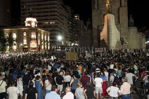 ELLITORAL_415155 |  Marcelo Manera El asesinato de Joaquín motivó una masiva marcha en Rosario en reclamo de justicia y contra la inseguridad.